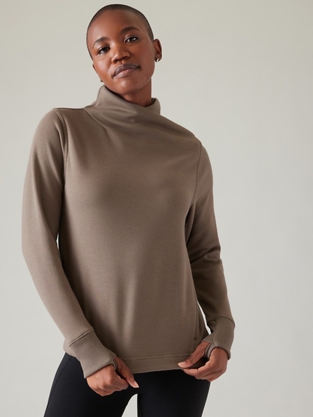 Athleta Cozy Karma Twist Neck Sweatshirt